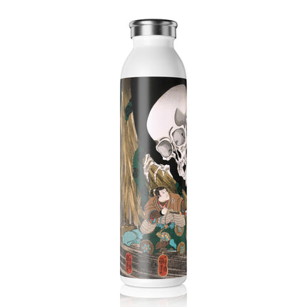 Mitsukuni Defying the Skeleton Spectre by Utagawa Kuniyoshi Slim Water Bottle