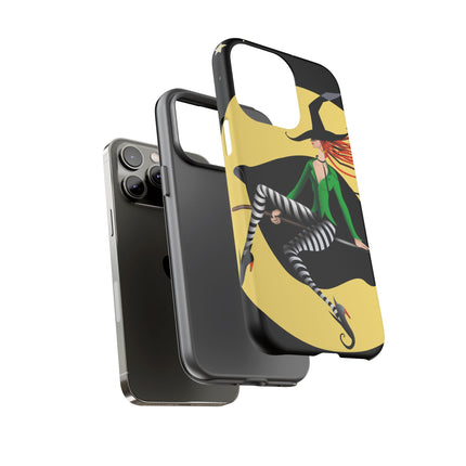 A Witch’s Moonlit Flight Phone Cases