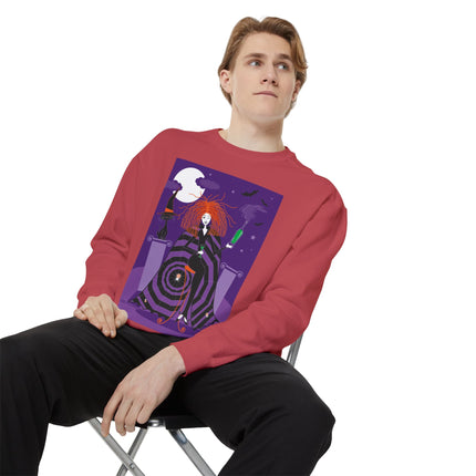 Mystic Elegance Unisex Garment-Dyed Sweatshirt