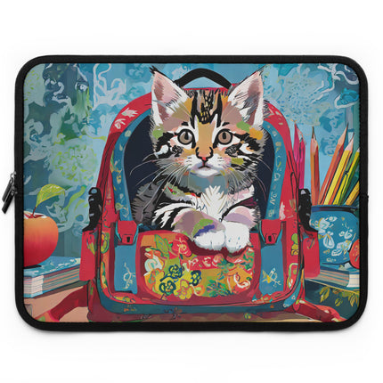 Whiskered Wanderings Laptop Sleeve