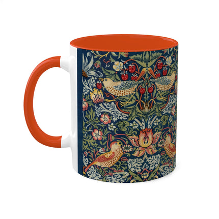 Strawberry Thief by William Morris Colorful Mugs, 11oz
