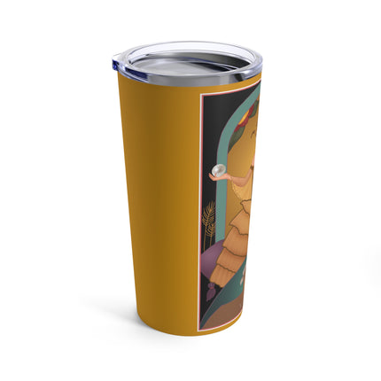 June & Pearl, Alexandrite (from the Gem Series) by Sofia Chiostri Tumbler 20oz