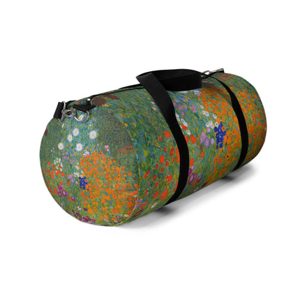 Cottage Garden by Gustav Klimt Duffle Bag