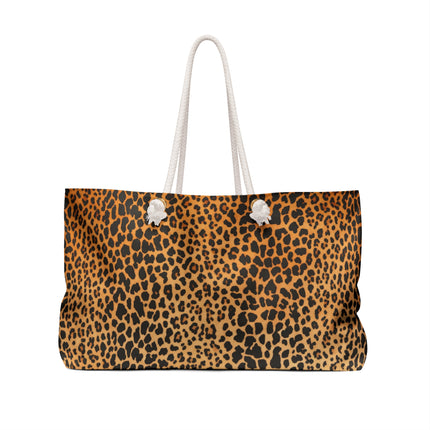 Classic Leopard Print Weekender Bag