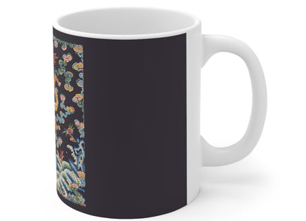 Rank Badge with Dragon with Deer Hooves Ceramic Mug 11oz