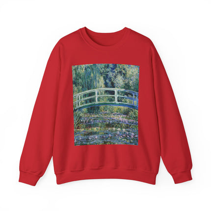 Water Lilies and Japanese Bridge by Claude Monet Heavy Blend™ Crewneck Sweatshirt