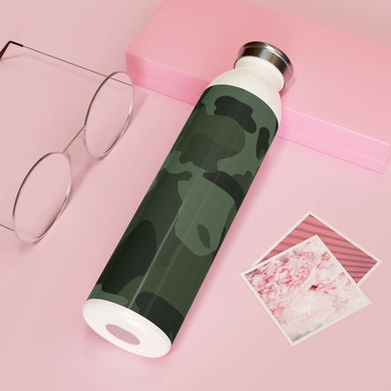 Classic Camouflage Print Slim Water Bottle