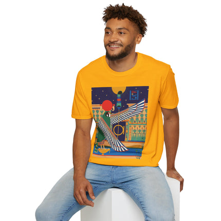 Winged Sun Disc & Falcon T-Shirt – Emblem of Hermes Trismegistus
