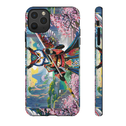 Cyberpunk Samurai Owl Phone Cases
