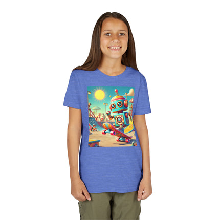 Skate Park Robot Youth Short Sleeve Tee