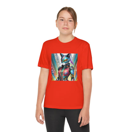 Cyberpunk Chic Youth Competitor Tee