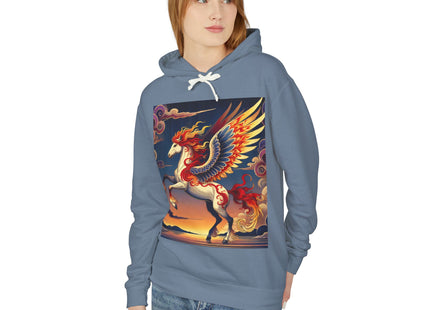 Flame-Winged Horse at Sunset Hoodie