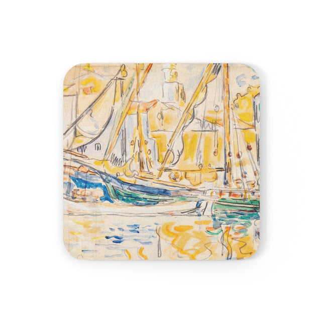 Saint-Tropez by Paul Signac Cork Back Coaster