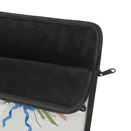 Bluebird & Butterfly Laptop Sleeve – Elegant Charm & Springtime Grace