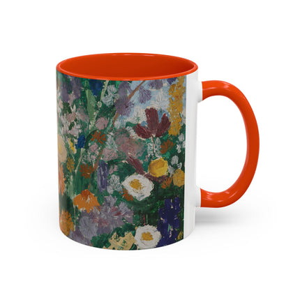 Flowers on the Mountain by August Babberger Colorful Mugs (11oz, 15oz)