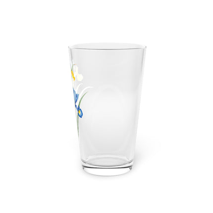 Spanish Iris Botanical Illustration by Pierre-Joseph Redouté Glass, 16oz