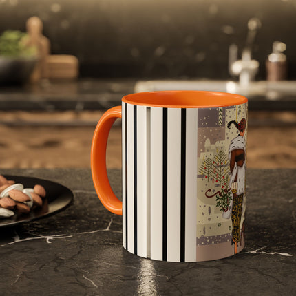 Wrapped in Elegance Colorful Mugs (11oz, 15oz)