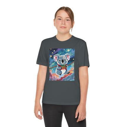 Cute Koala Youth Competitor Tee – Dreamy Skies & Whimsical Wonder