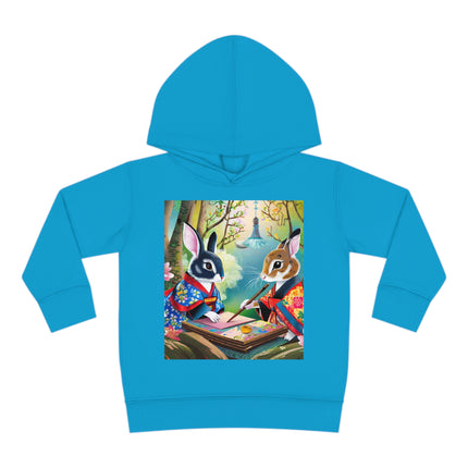 Fairy Animals Writing Wishes Toddler Pullover Fleece Hoodie