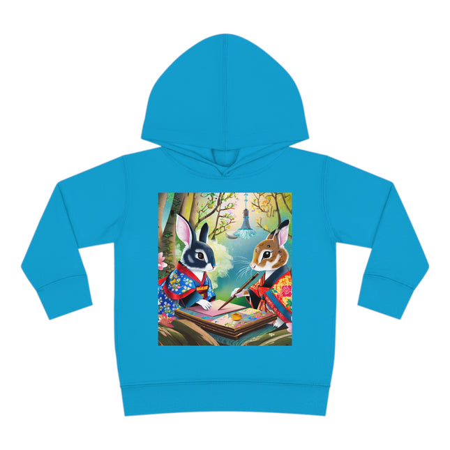 Fairy Animals Writing Wishes Toddler Pullover Fleece Hoodie