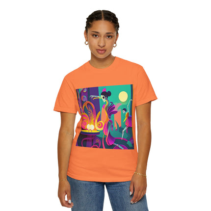 Dance of the Skeleton Ballerinas Unisex Garment-Dyed T-shirt