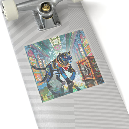 Cyber Panther's Hunt Kiss-Cut Stickers (4 Sizes)