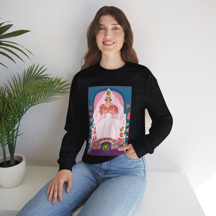 August & Peridot (from the Gem Series) by Sofia Chiostri Unisex Heavy Blend™ Crewneck Sweatshirt
