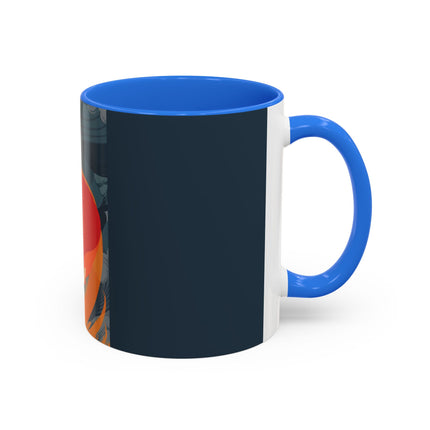 Flame of the Tempest Colorful Mugs – Fiery Storm & Dramatic Elegance
