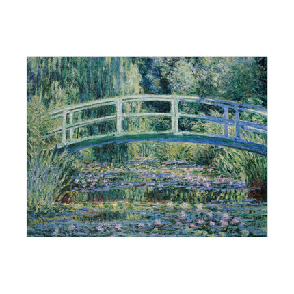 Water Lilies and Japanese Bridge by Claude Monet Matte Canvas, Stretched, 0.75"