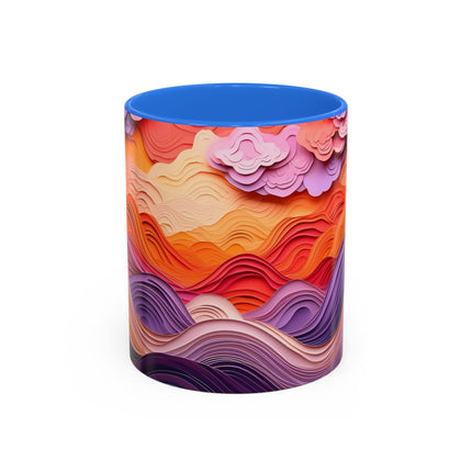 Dramatic Sunset Sky Colorful Mugs (11oz, 15oz)