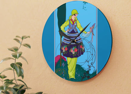 Exquisite Elegance by Umberto Brunelleschi Acrylic Wall Clock