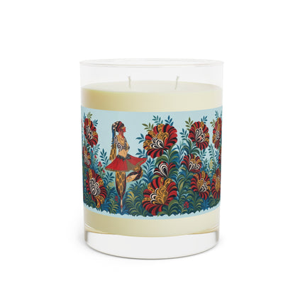 🎭🌺 The Lady Of The Exotic Flower Garden Scented Candle – Art Deco Fashion Fantasy