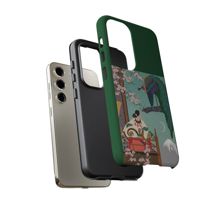 Peacock Garden Phone Case – Japanese Elegance & Timeless Beauty