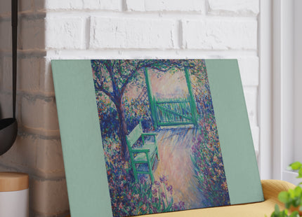 The Artist’s Garden by Theodore Earl Butler Glass Cutting Board