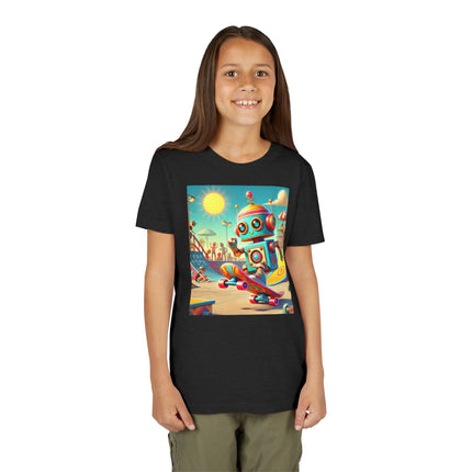 Skate Park Robot Youth Short Sleeve Tee