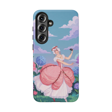 🎭🌸 The Lady Of The Secret Masquerade Phone Case – Art Deco Garden Fantasy