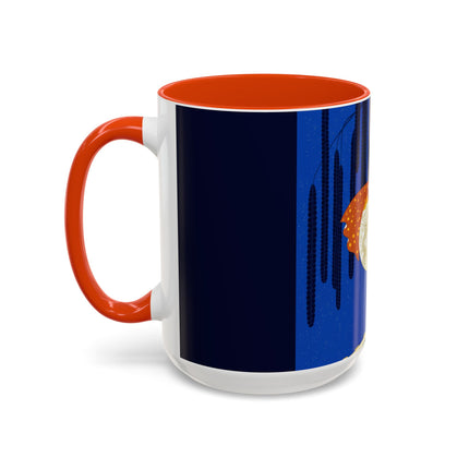 Celestial Melody Colorful Mug (11oz, 15oz) – Musical Grace, Starlit Beauty & Art Deco Elegance