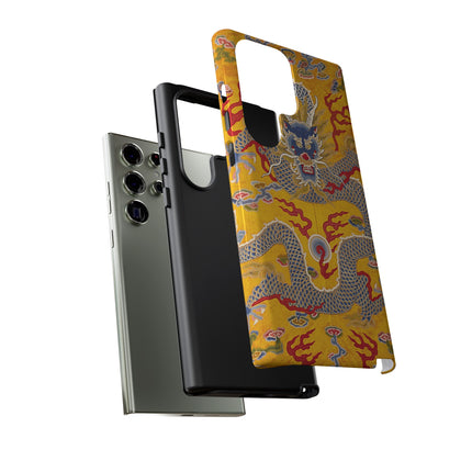 Majestic Dragon Regalia – Imperial 12-Symbol Robe Phone Cases