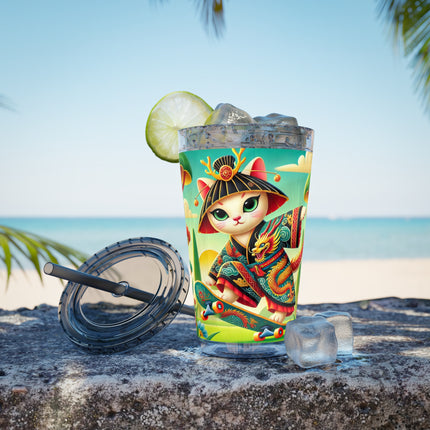 Dragon Dance on Wheels Sunsplash Tumbler with Straw, 16oz