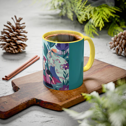 The Ladies Of The Secret Masquerade Colorful Mugs – Art Deco Floral Mystery