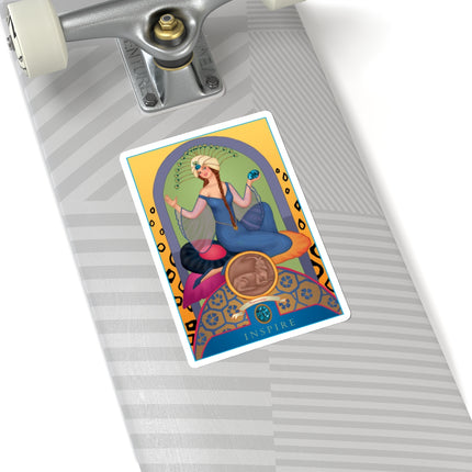December & Tanzanite (from the Gem Series) by Sofia Chiostri Kiss-Cut Stickers (4 Sizes)