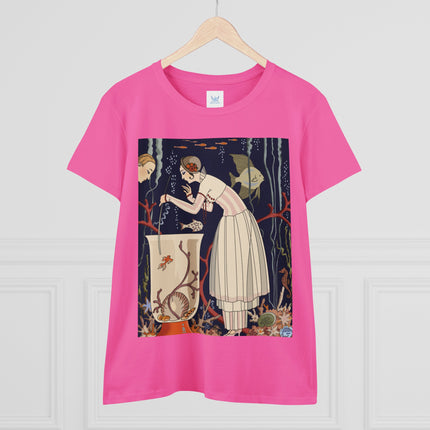 L'Etourdissant Petit Poisson (The Dazzling Little Fish) by George Barbier Women's Midweight Cotton Tee