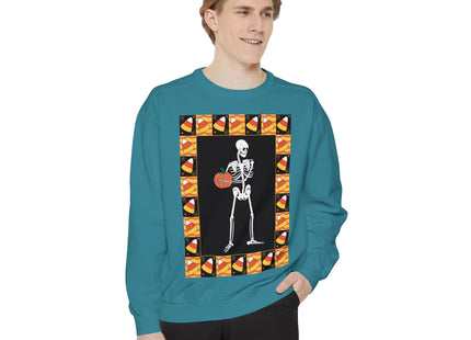 Candy Corn Skeleton Unisex Garment-Dyed Sweatshirt