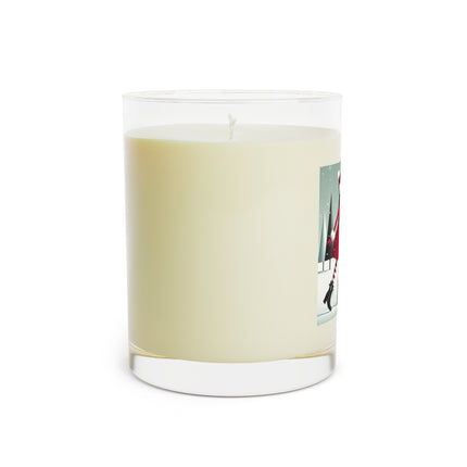 Red Sled & Curious Cats Scented Candle - Full Glass, 11oz