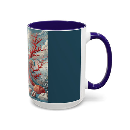 Ladies by the Quiet Sea Colorful Mugs (11oz, 15oz)