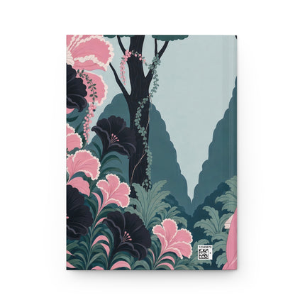 🌸💘 The Lady Of The Secret Cupid Garden Hardcover Journal – Art Deco Floral Romance