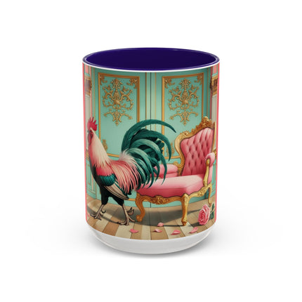 The Salon Rooster Colorful Mugs (11oz, 15oz)