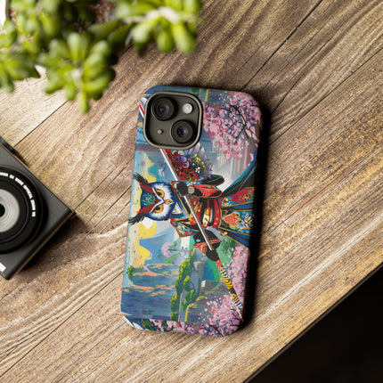 Cyberpunk Samurai Owl Phone Cases
