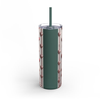 Fashionably Yours, XOXO Skinny Matte Tumbler, 20oz