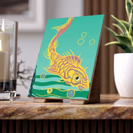 Golden Serenity Ceramic Tile